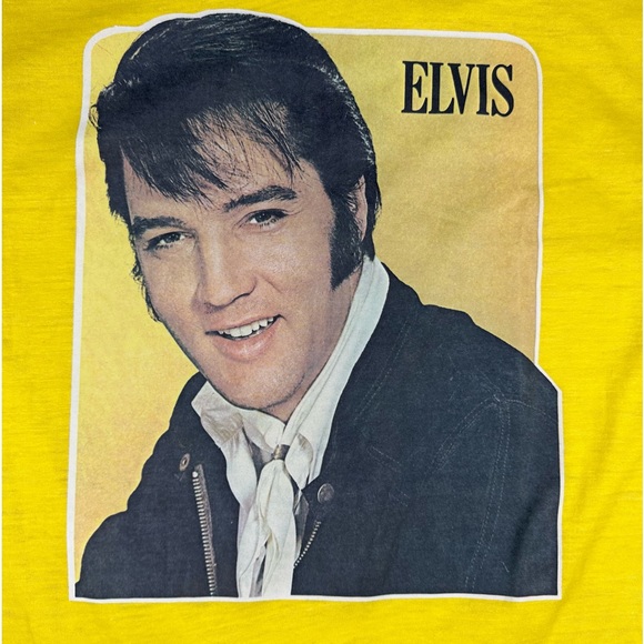 Vintage 70s Elvis Presley  T-shirt Iron On Graphic size medium Made in USA - Picture 3 of 4